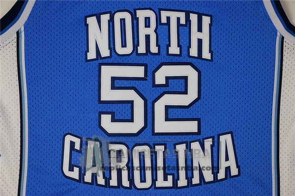 Camiseta NCAA Universidad de Carolina del Norte Worthy Azul